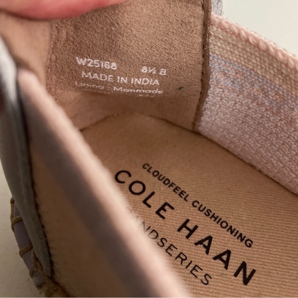 Cole Haan Women’s Cloudfeel Espadrille Shoes Loafers Size 8.5 Knit Suede Comfort - Picture 10 of 14